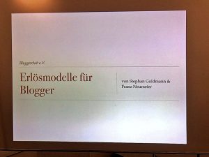 Bloggerclub Monetarisierung München
