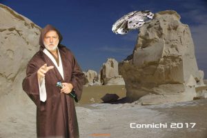 Foto Connichi 2017 mit Hintergrund Ben weisse Wüste