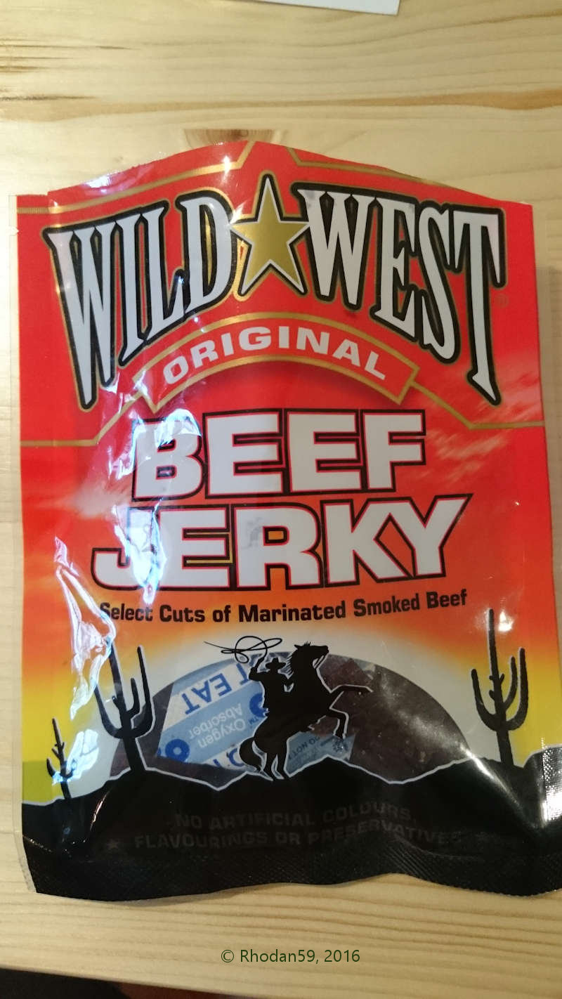Original Wild West Beef Jerky Biltong Verpackung vorn